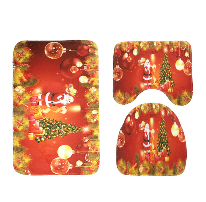 3 piezas para el inodoro NAVIDAD