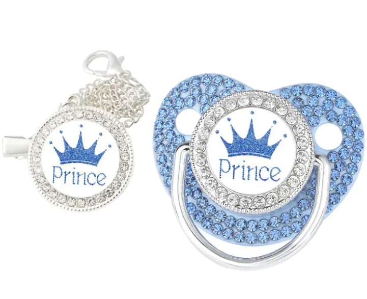 Chupete de bebé con cadena