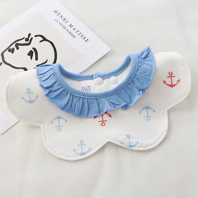 Babero de pétalos para bebé de las cuatro estaciones