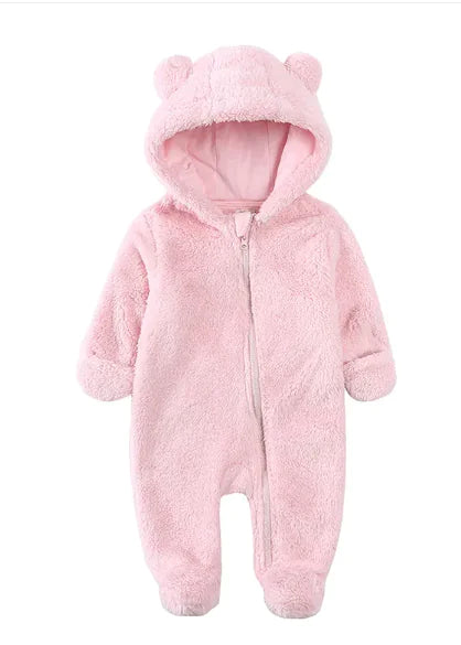 Pelele cálido de una pieza de franela para bebé