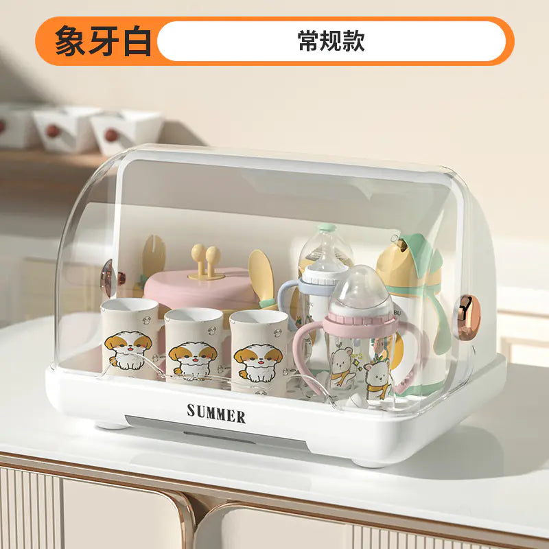 Caja esterilizador UV para biberones con tapa antipolvo