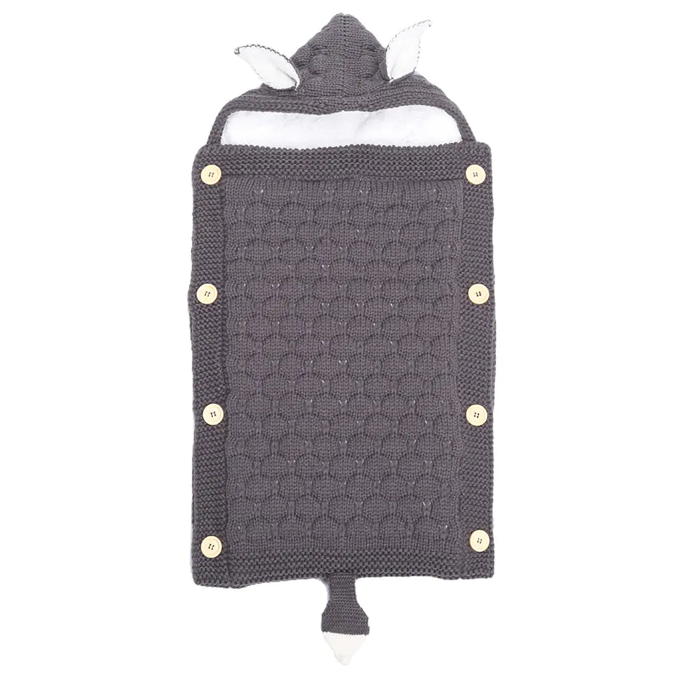 Saco de dormir de punto con orejas de conejo para bebé, ideal para primavera y otoño