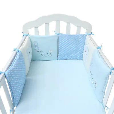 Juego de ropa de cama para bebe con protector de algodon