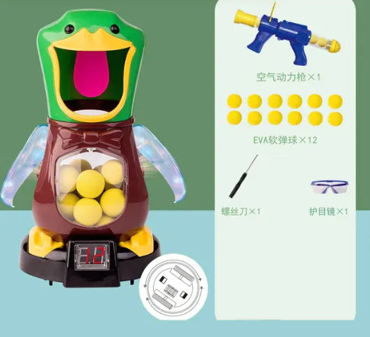 Juego de Tiro con Bomba de Aire y Pistola de Balas Blandas