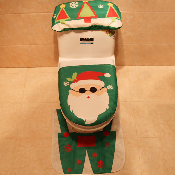 3 piezas para el inodoro NAVIDAD
