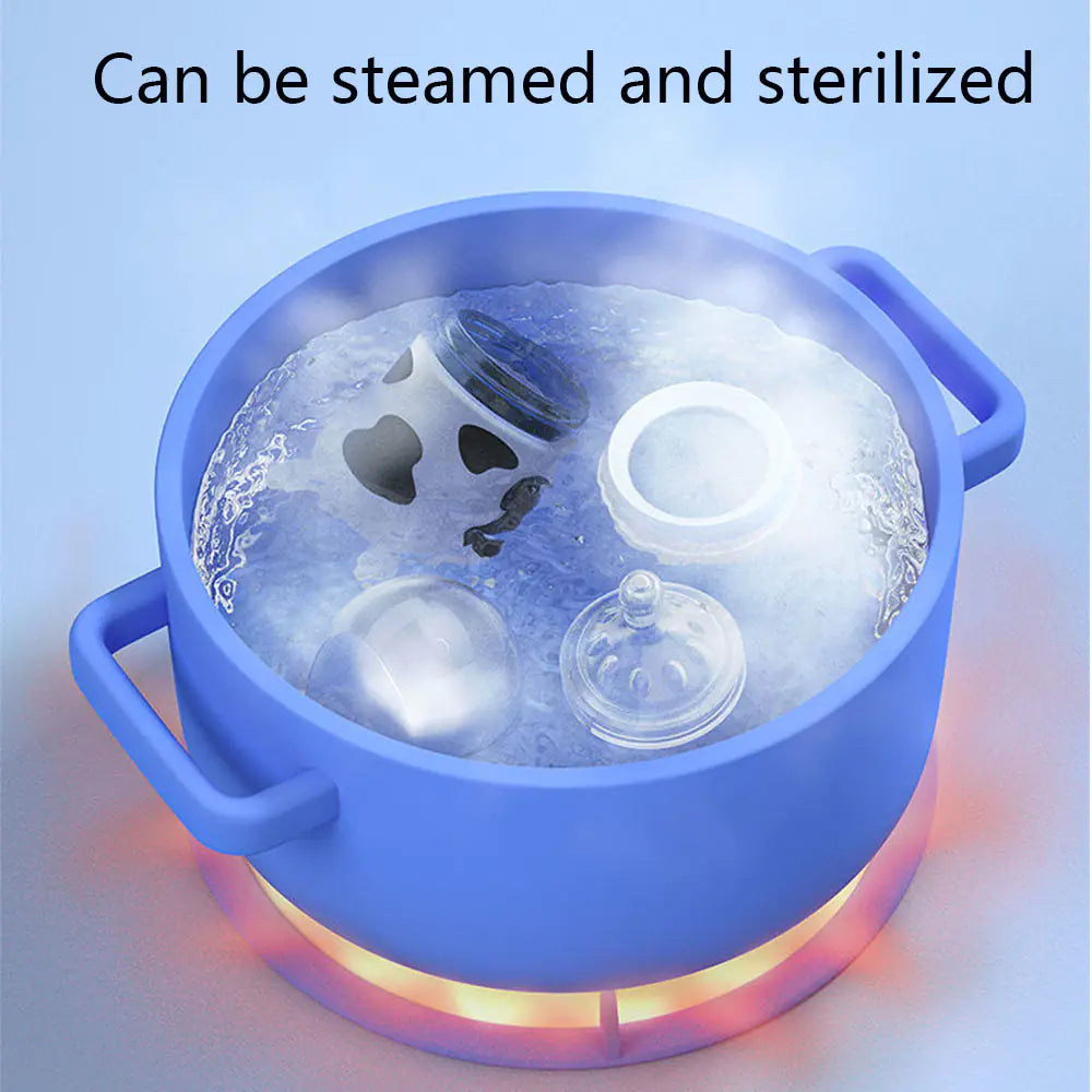 Biberón de silicona para bebés recién nacidos, antiatragantamiento