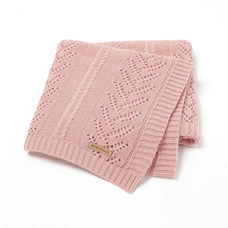 Preciosa manta infantil de algodón hueco