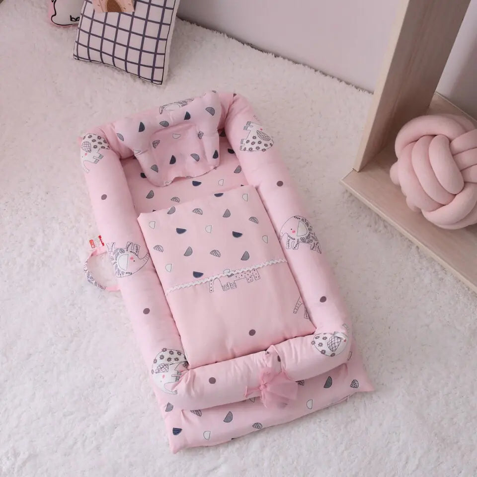 Cuna portátil anti-susto para recién nacidos