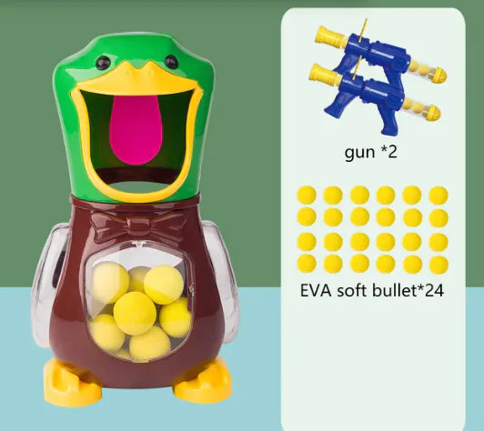 Juego de Tiro con Bomba de Aire y Pistola de Balas Blandas