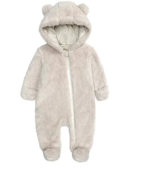 Pelele cálido de una pieza de franela para bebé