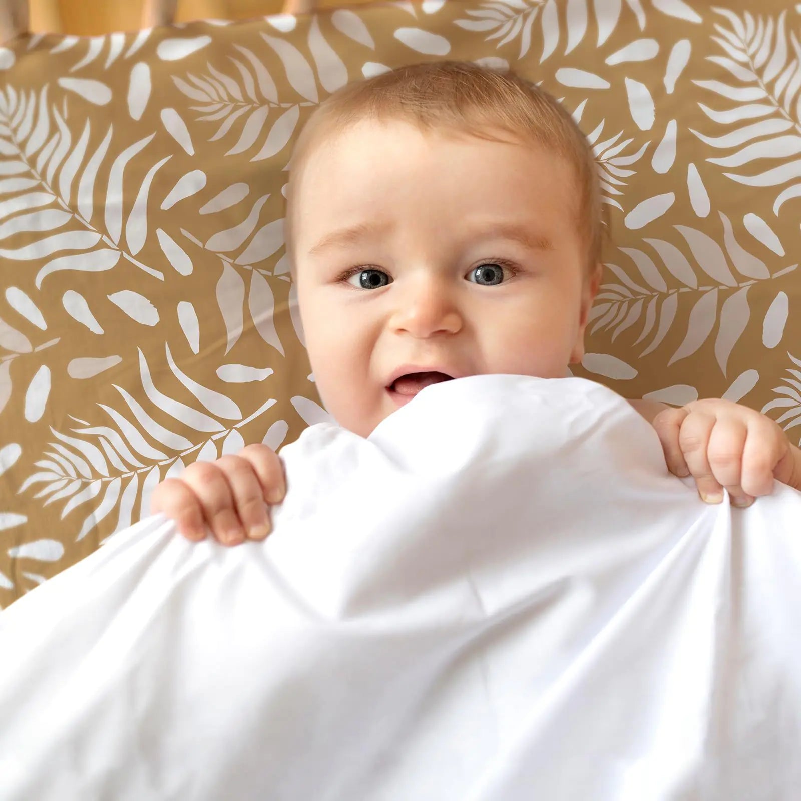 Sábana ajustable elástica estampada para cuna y cambiador de bebé