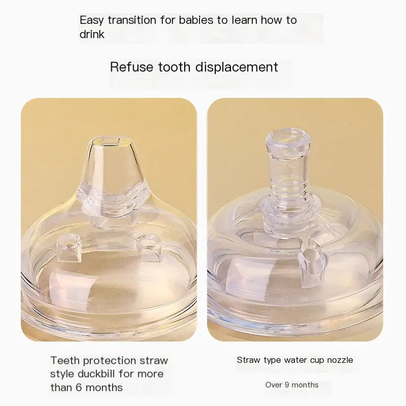 Biberón de silicona para el destete y para combatir los gases.