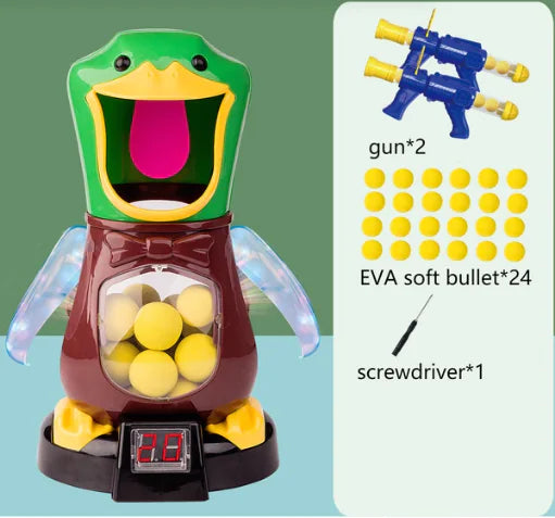 Juego de Tiro con Bomba de Aire y Pistola de Balas Blandas