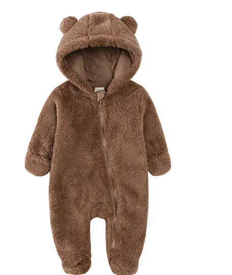 Pelele cálido de una pieza de franela para bebé