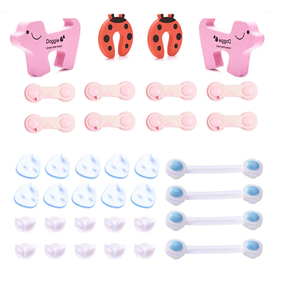 Juego de seguridad infantil TC20 con cierres y cubiertas protectoras