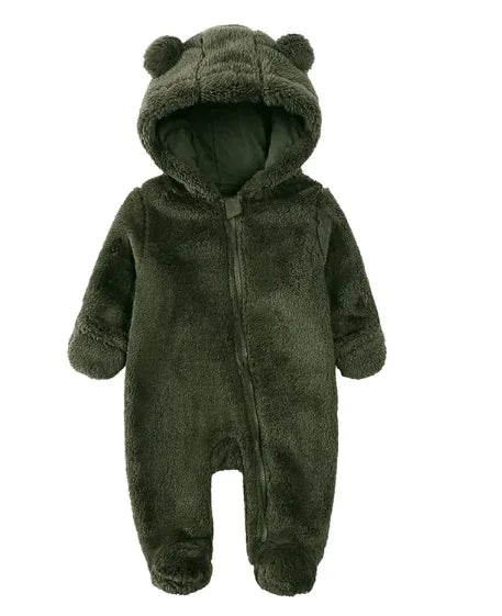 Pelele cálido de una pieza de franela para bebé