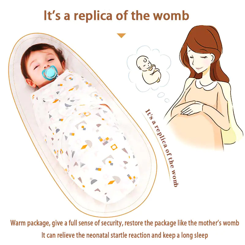 Saco de dormir tipo capullo para recién nacido, manta envolvente de 0 a 6 meses