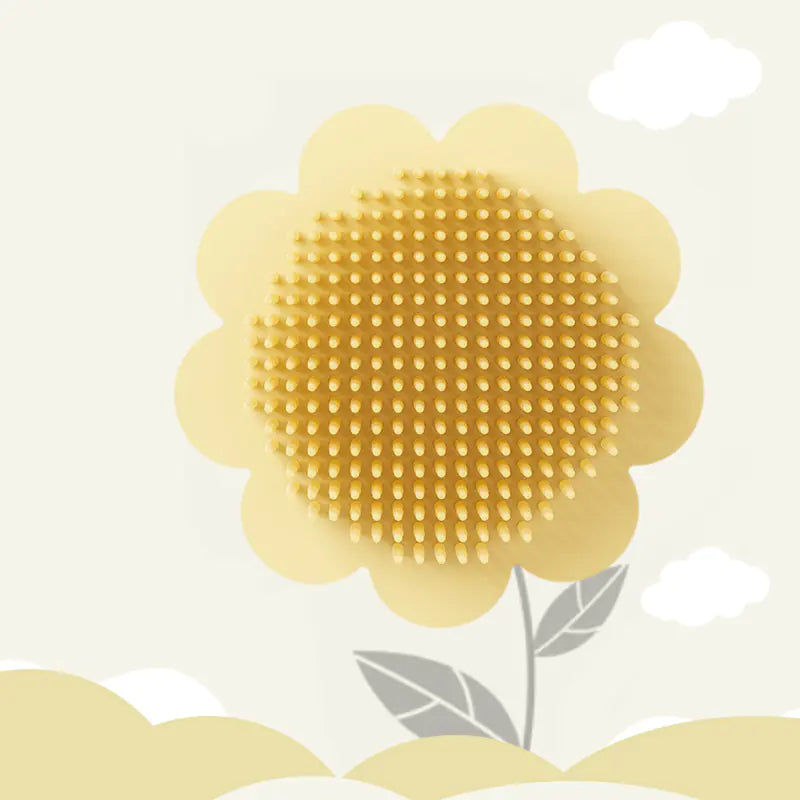 Cepillo de silicona para bebés para eliminar la caspa