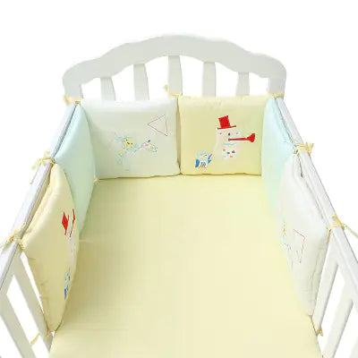 Juego de ropa de cama para bebe con protector de algodon