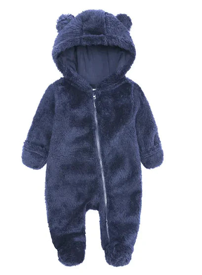 Pelele cálido de una pieza de franela para bebé